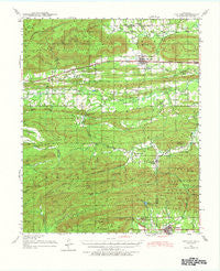 Red Oak Oklahoma Historical topographic map, 1:62500 scale, 15 X 15 Minute, Year 1940