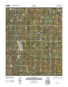 Ringling Oklahoma Historical topographic map, 1:24000 scale, 7.5 X 7.5 Minute, Year 2012