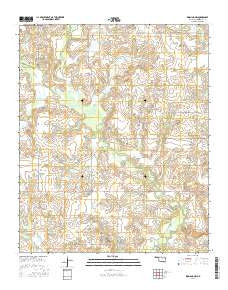 Ringling NW Oklahoma Current topographic map, 1:24000 scale, 7.5 X 7.5 Minute, Year 2016