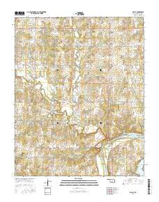 Ripley Oklahoma Current topographic map, 1:24000 scale, 7.5 X 7.5 Minute, Year 2016