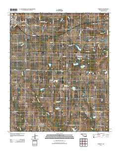 Roberta Oklahoma Historical topographic map, 1:24000 scale, 7.5 X 7.5 Minute, Year 2012