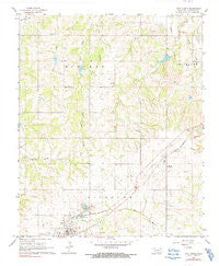 Roff North Oklahoma Historical topographic map, 1:24000 scale, 7.5 X 7.5 Minute, Year 1967