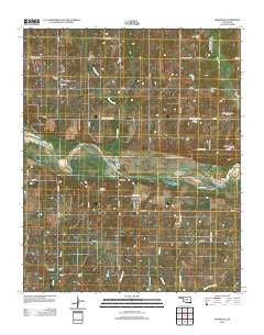Rosedale Oklahoma Historical topographic map, 1:24000 scale, 7.5 X 7.5 Minute, Year 2013