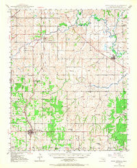 Rush Springs Oklahoma Historical topographic map, 1:62500 scale, 15 X 15 Minute, Year 1949