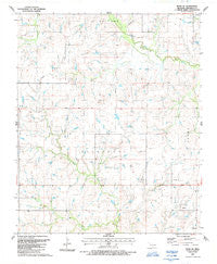 Ryan SE Oklahoma Historical topographic map, 1:24000 scale, 7.5 X 7.5 Minute, Year 1987