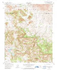 Saddle Mountain Oklahoma Historical topographic map, 1:24000 scale, 7.5 X 7.5 Minute, Year 1956
