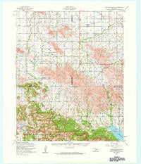 Saddle Mountain Oklahoma Historical topographic map, 1:62500 scale, 15 X 15 Minute, Year 1956