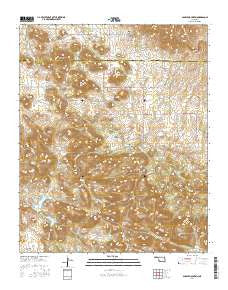 Saddle Mountain Oklahoma Current topographic map, 1:24000 scale, 7.5 X 7.5 Minute, Year 2016