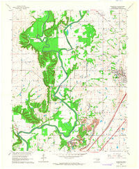 Sageeyah Oklahoma Historical topographic map, 1:24000 scale, 7.5 X 7.5 Minute, Year 1963