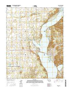 Salina Oklahoma Current topographic map, 1:24000 scale, 7.5 X 7.5 Minute, Year 2016