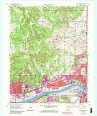 Sand Springs Oklahoma Historical topographic map, 1:24000 scale, 7.5 X 7.5 Minute, Year 1956