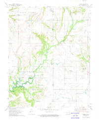 Sanders Oklahoma Historical topographic map, 1:24000 scale, 7.5 X 7.5 Minute, Year 1972