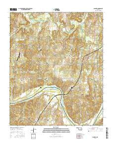 Sasakwa Oklahoma Current topographic map, 1:24000 scale, 7.5 X 7.5 Minute, Year 2016