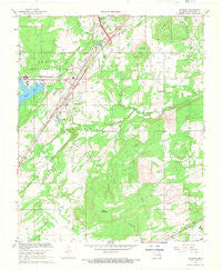 Savanna Oklahoma Historical topographic map, 1:24000 scale, 7.5 X 7.5 Minute, Year 1967