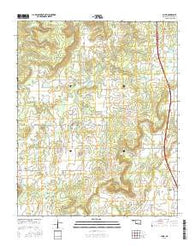 Scipio Oklahoma Current topographic map, 1:24000 scale, 7.5 X 7.5 Minute, Year 2016