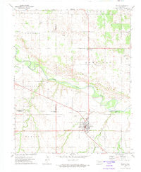 Seiling Oklahoma Historical topographic map, 1:24000 scale, 7.5 X 7.5 Minute, Year 1972