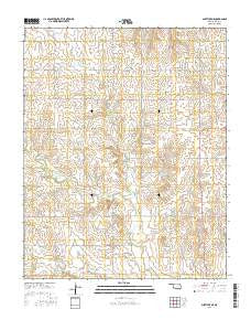 Shattuck NE Oklahoma Current topographic map, 1:24000 scale, 7.5 X 7.5 Minute, Year 2016