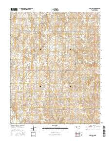 Shattuck NW Oklahoma Current topographic map, 1:24000 scale, 7.5 X 7.5 Minute, Year 2016