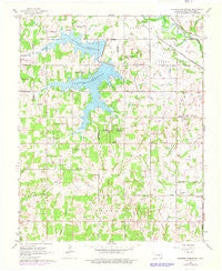 Shawnee Reservoir Oklahoma Historical topographic map, 1:24000 scale, 7.5 X 7.5 Minute, Year 1966