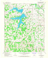 Shawnee Reservoir Oklahoma Historical topographic map, 1:24000 scale, 7.5 X 7.5 Minute, Year 1966