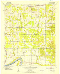 Shoals Oklahoma Historical topographic map, 1:24000 scale, 7.5 X 7.5 Minute, Year 1951