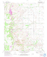 Southard Oklahoma Historical topographic map, 1:24000 scale, 7.5 X 7.5 Minute, Year 1972