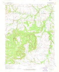 Spanish Peak Oklahoma Historical topographic map, 1:24000 scale, 7.5 X 7.5 Minute, Year 1971
