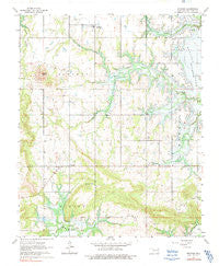 Stidham Oklahoma Historical topographic map, 1:24000 scale, 7.5 X 7.5 Minute, Year 1963