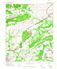 Stigler East Oklahoma Historical topographic map, 1:24000 scale, 7.5 X 7.5 Minute, Year 1962