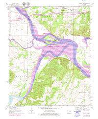 Stigler NE Oklahoma Historical topographic map, 1:24000 scale, 7.5 X 7.5 Minute, Year 1963