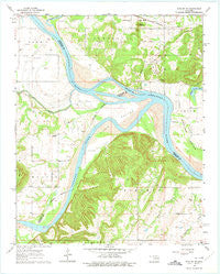 Stigler NE Oklahoma Historical topographic map, 1:24000 scale, 7.5 X 7.5 Minute, Year 1963