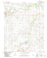 Stinking Creek Oklahoma Historical topographic map, 1:24000 scale, 7.5 X 7.5 Minute, Year 1984