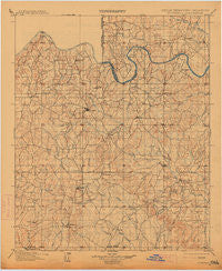 Stonewall Oklahoma Historical topographic map, 1:125000 scale, 30 X 30 Minute, Year 1901