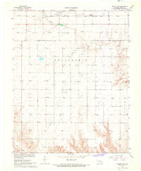 Straight SW Oklahoma Historical topographic map, 1:24000 scale, 7.5 X 7.5 Minute, Year 1967