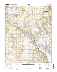 Strang Oklahoma Current topographic map, 1:24000 scale, 7.5 X 7.5 Minute, Year 2016