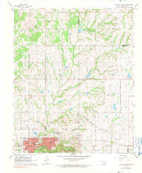 Sulphur North Oklahoma Historical topographic map, 1:24000 scale, 7.5 X 7.5 Minute, Year 1967