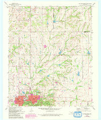 Sulphur North Oklahoma Historical topographic map, 1:24000 scale, 7.5 X 7.5 Minute, Year 1967