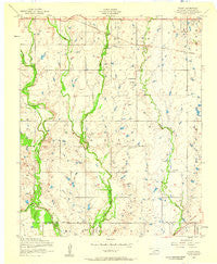 Taupa Oklahoma Historical topographic map, 1:24000 scale, 7.5 X 7.5 Minute, Year 1956