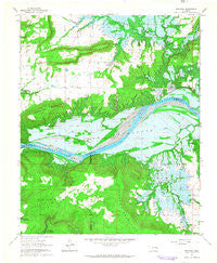 Texanna Oklahoma Historical topographic map, 1:24000 scale, 7.5 X 7.5 Minute, Year 1963