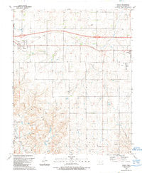 Texola Oklahoma Historical topographic map, 1:24000 scale, 7.5 X 7.5 Minute, Year 1989