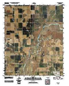 Tipton Oklahoma Historical topographic map, 1:24000 scale, 7.5 X 7.5 Minute, Year 2010