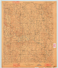 Tishomingo Oklahoma Historical topographic map, 1:125000 scale, 30 X 30 Minute, Year 1901