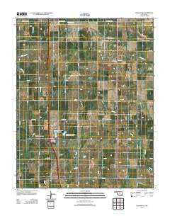 Tonkawa SE Oklahoma Historical topographic map, 1:24000 scale, 7.5 X 7.5 Minute, Year 2012