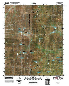Tribbey Oklahoma Historical topographic map, 1:24000 scale, 7.5 X 7.5 Minute, Year 2009