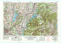Tulsa Oklahoma Historical topographic map, 1:250000 scale, 1 X 2 Degree, Year 1958