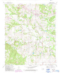 Tupelo Oklahoma Historical topographic map, 1:24000 scale, 7.5 X 7.5 Minute, Year 1966