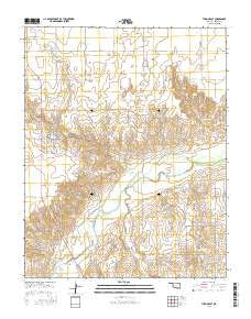 Turpin East Oklahoma Current topographic map, 1:24000 scale, 7.5 X 7.5 Minute, Year 2016