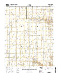 Turpin West Oklahoma Current topographic map, 1:24000 scale, 7.5 X 7.5 Minute, Year 2016