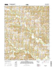 Vanoss Oklahoma Current topographic map, 1:24000 scale, 7.5 X 7.5 Minute, Year 2016