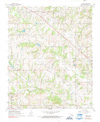 Vanoss Oklahoma Historical topographic map, 1:24000 scale, 7.5 X 7.5 Minute, Year 1967